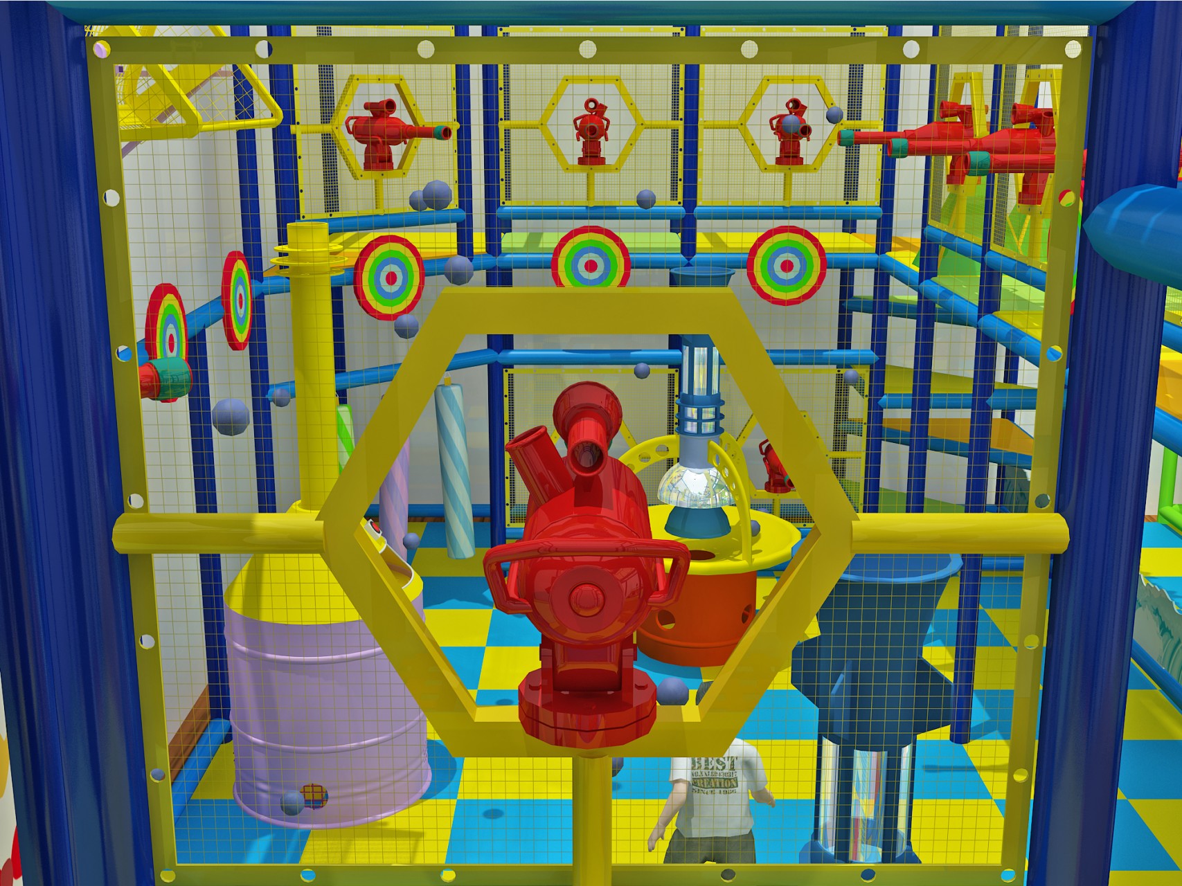 2 Story Ocean Theme Ballistic Playgym - Image 4