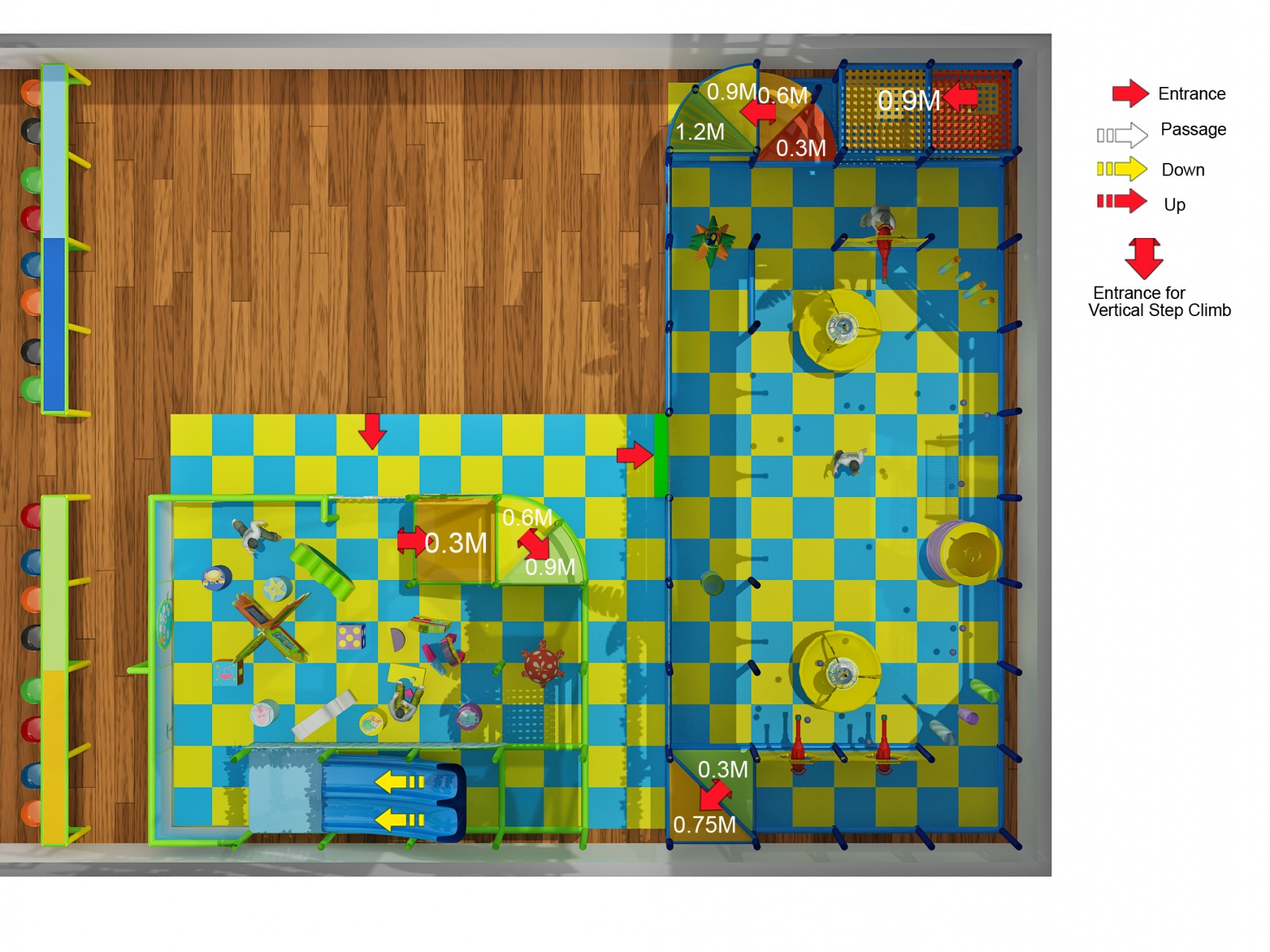 2 Story Ocean Theme Ballistic Playgym - Image 7