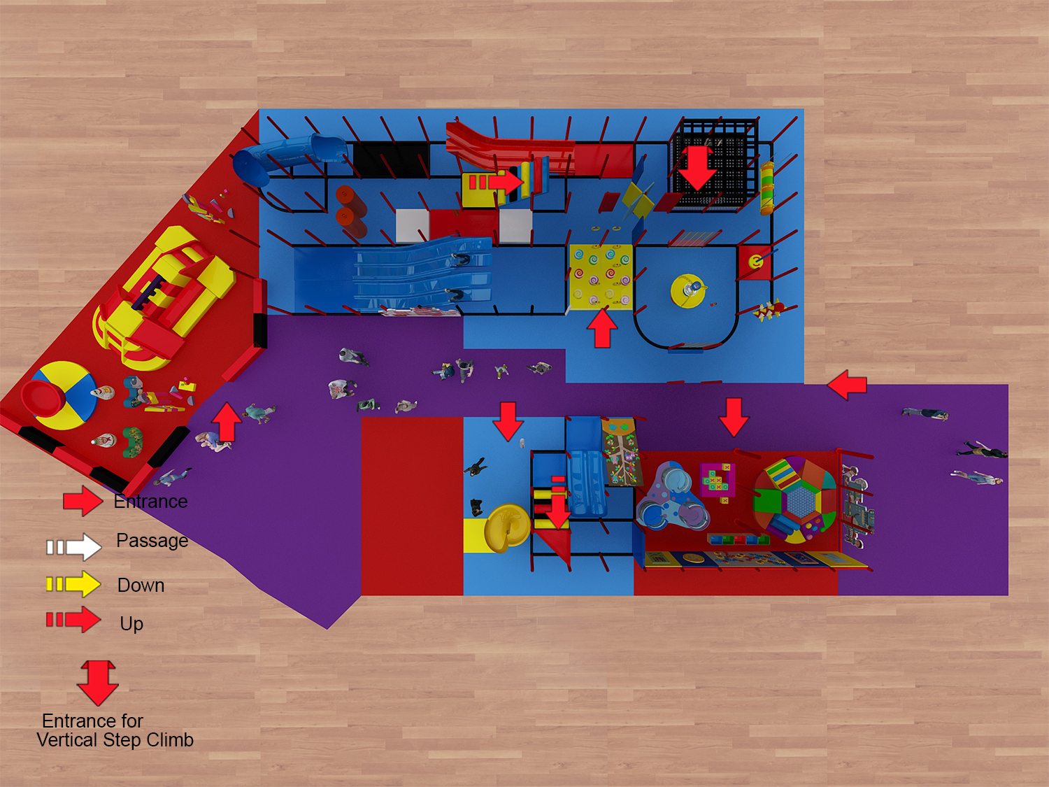 3 Level Construction Zone Playground Structure - Image 3