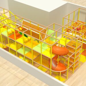 Yellow/Orange Custom Indoor Play Gym