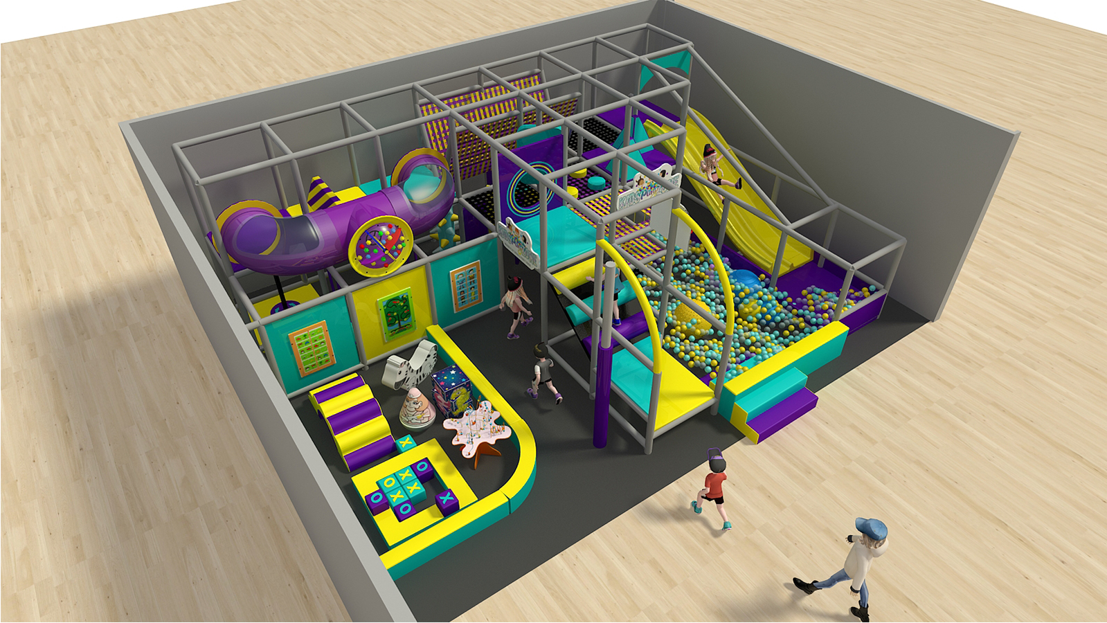 Custom Indoor Play Gym w/ Baby Play Area