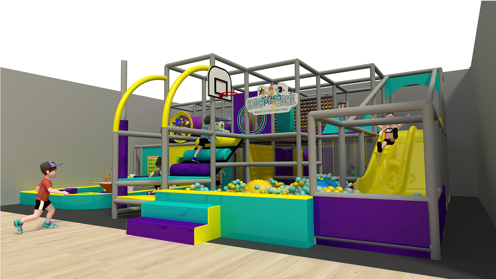 Custom Indoor Play Gym w/ Baby Play Area - Image 3