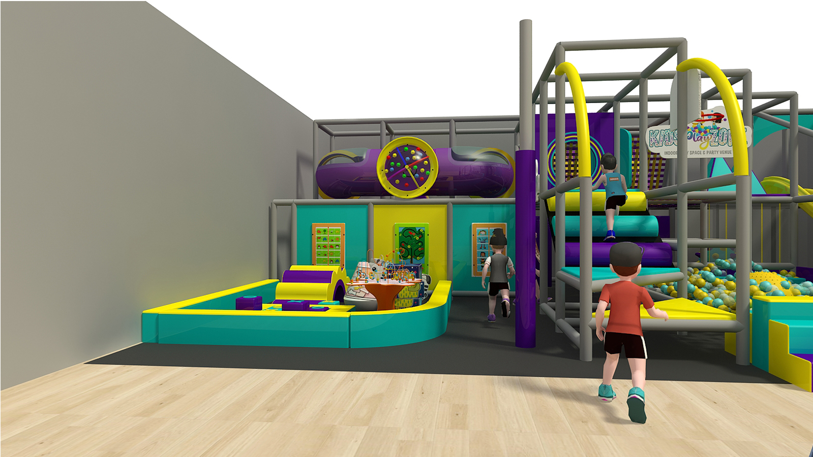 Custom Indoor Play Gym w/ Baby Play Area - Image 2