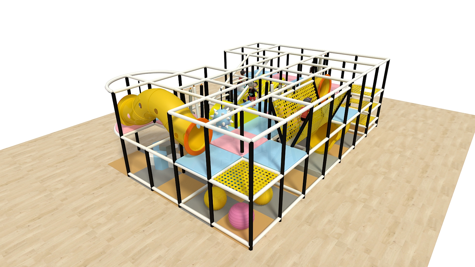 Pastel Colored Custom Indoor Playground