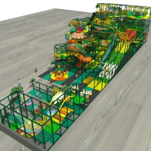 Large Dinosaur Themed Indoor Playground Structure Gym