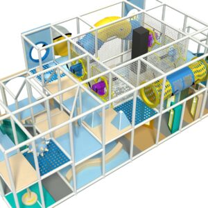 Cute & Compact Indoor Playground with Ball Blaster Zone