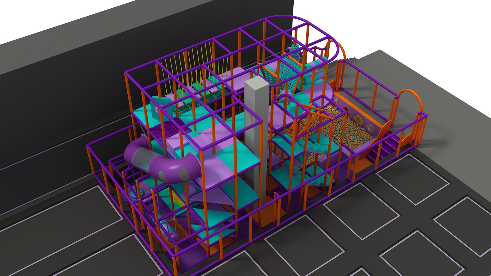 3 Level Cosmic Quest Playground