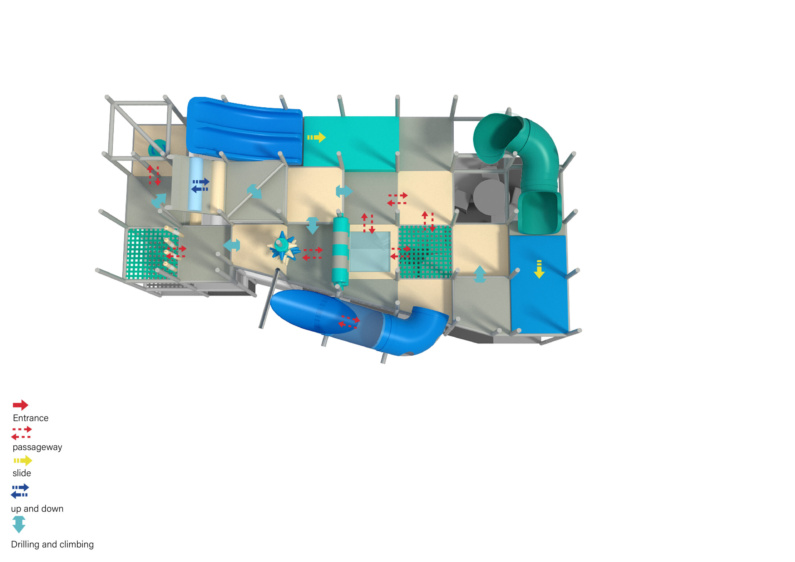 4 Level Sky Climb Adventure Playground - Image 10