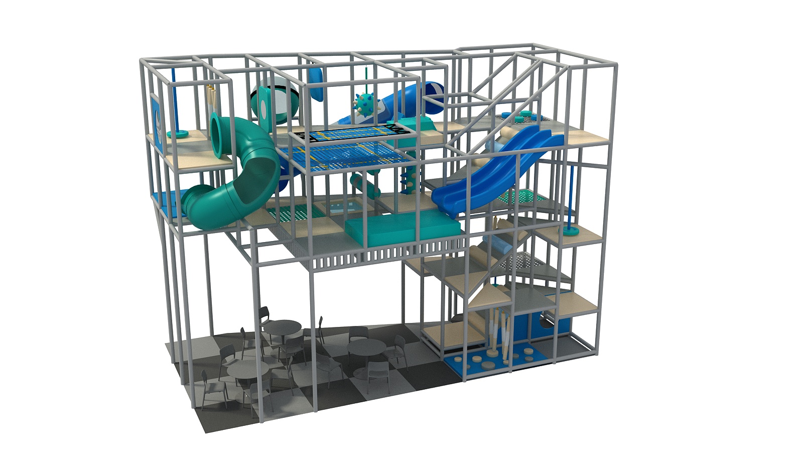 4 Level Sky Climb Adventure Playground