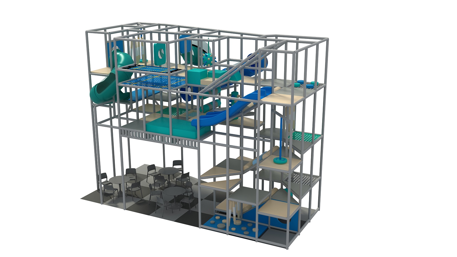 4 Level Sky Climb Adventure Playground - Image 5