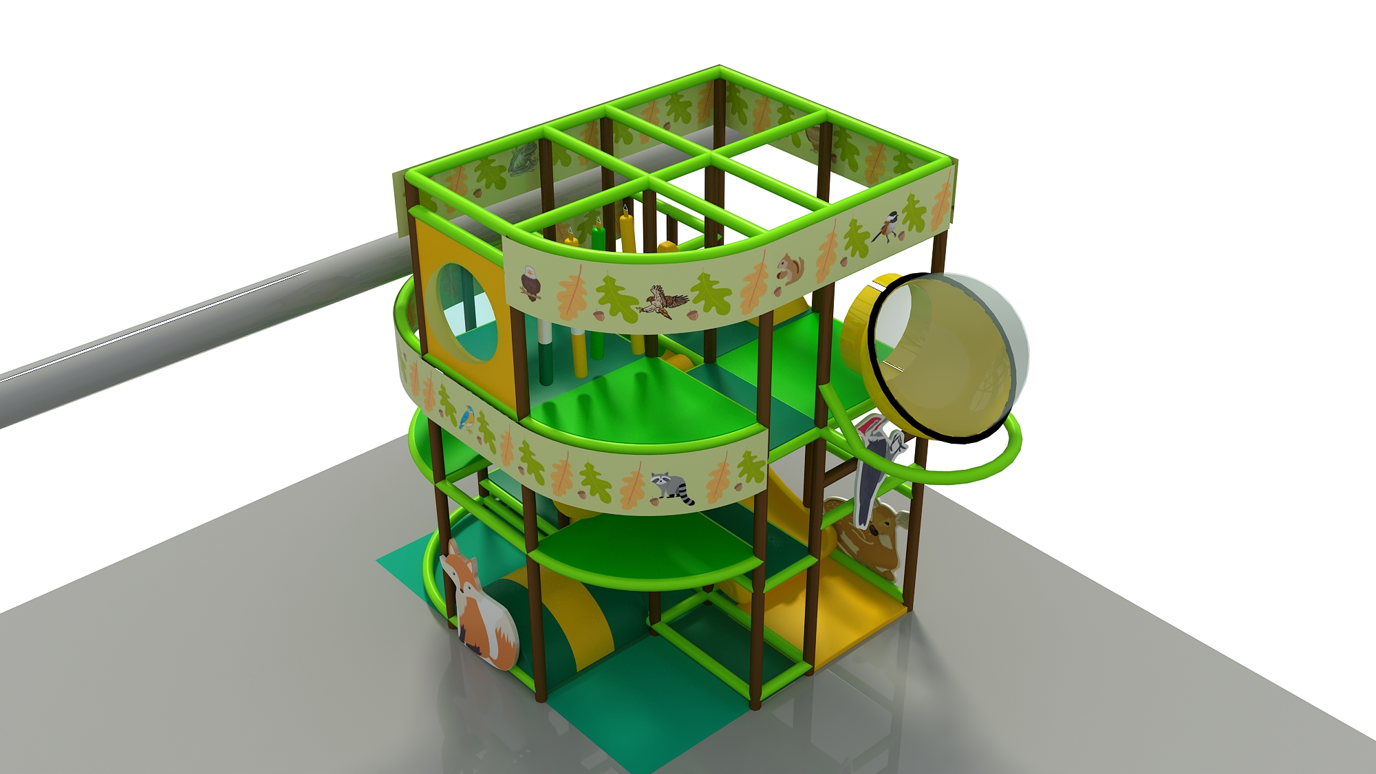 3 Level Forest Adventure Playground - Image 4