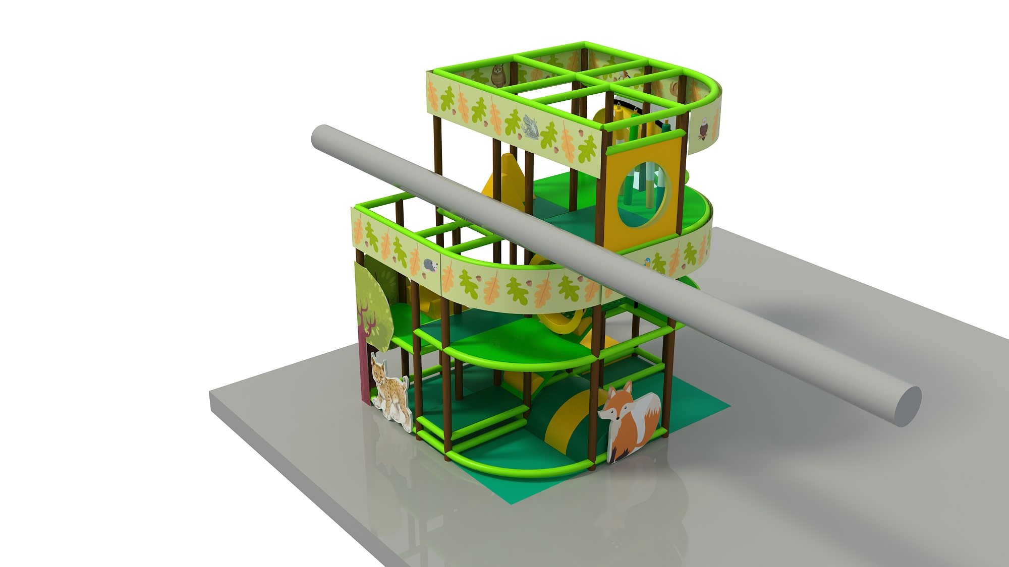 3 Level Forest Adventure Playground - Image 5