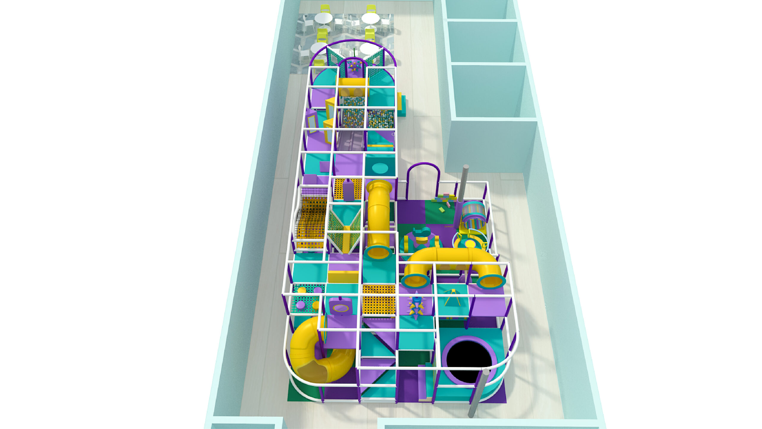 2 Level Color Splash Adventure Playground