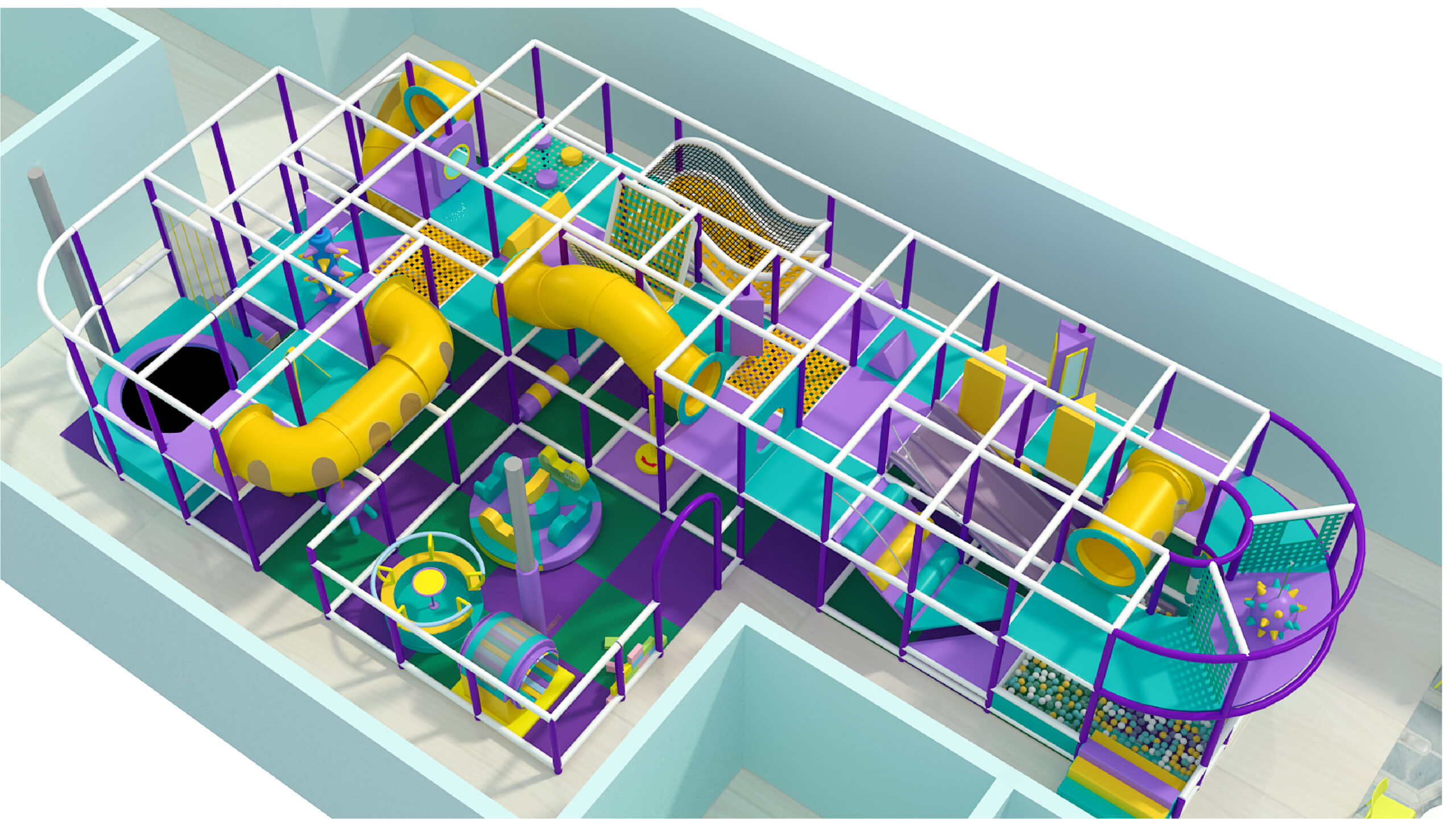 2 Level Color Splash Adventure Playground - Image 2