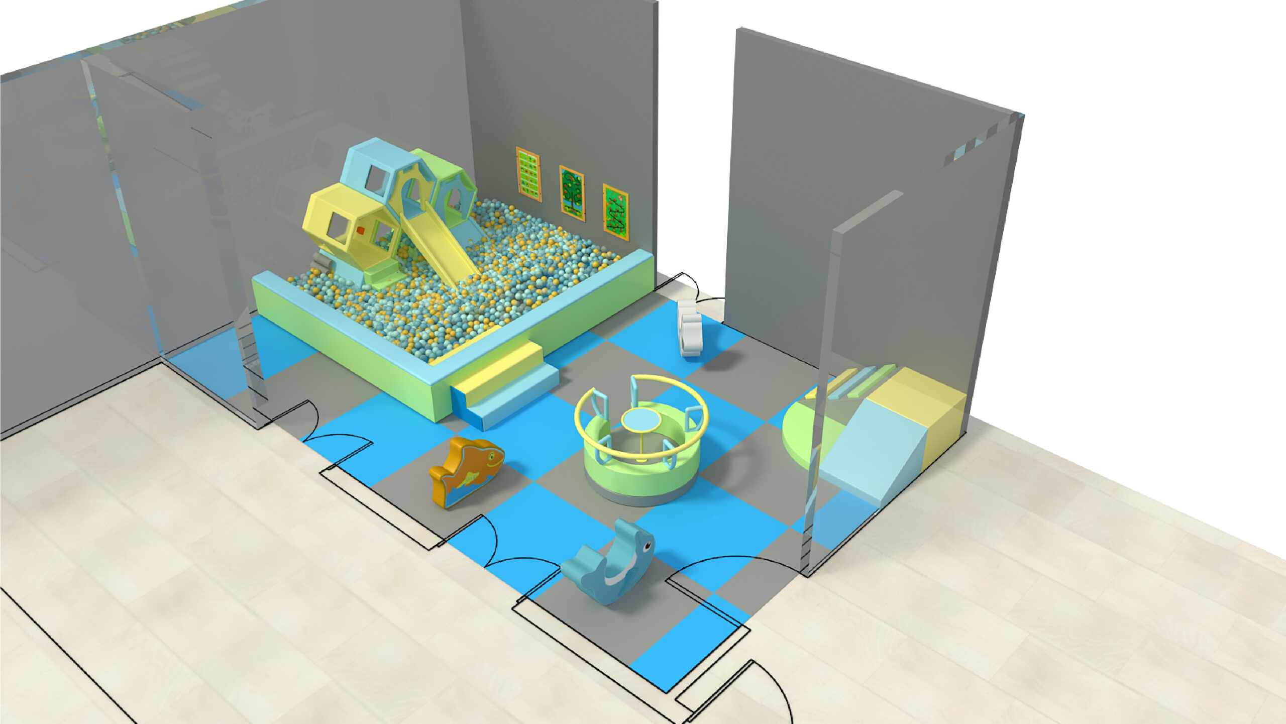 2 Level Aqua Adventure Playground - Image 6