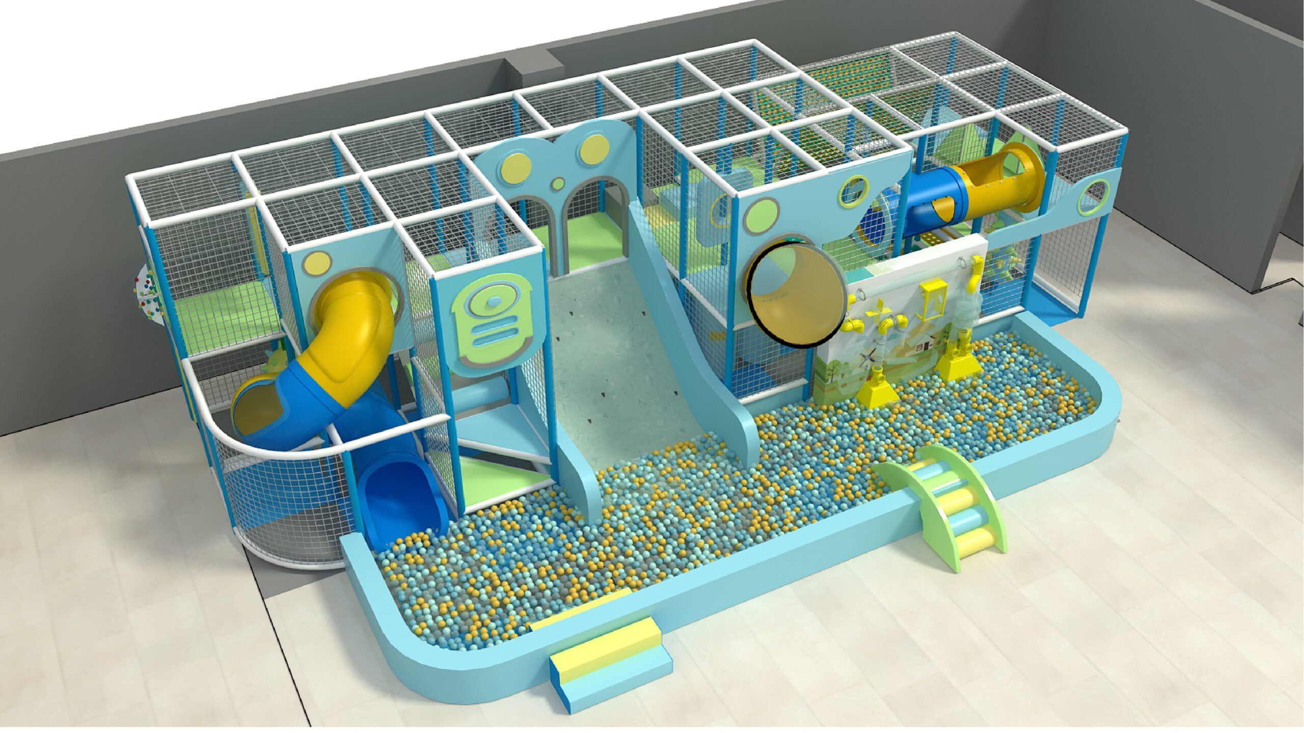 2 Level Aqua Adventure Playground