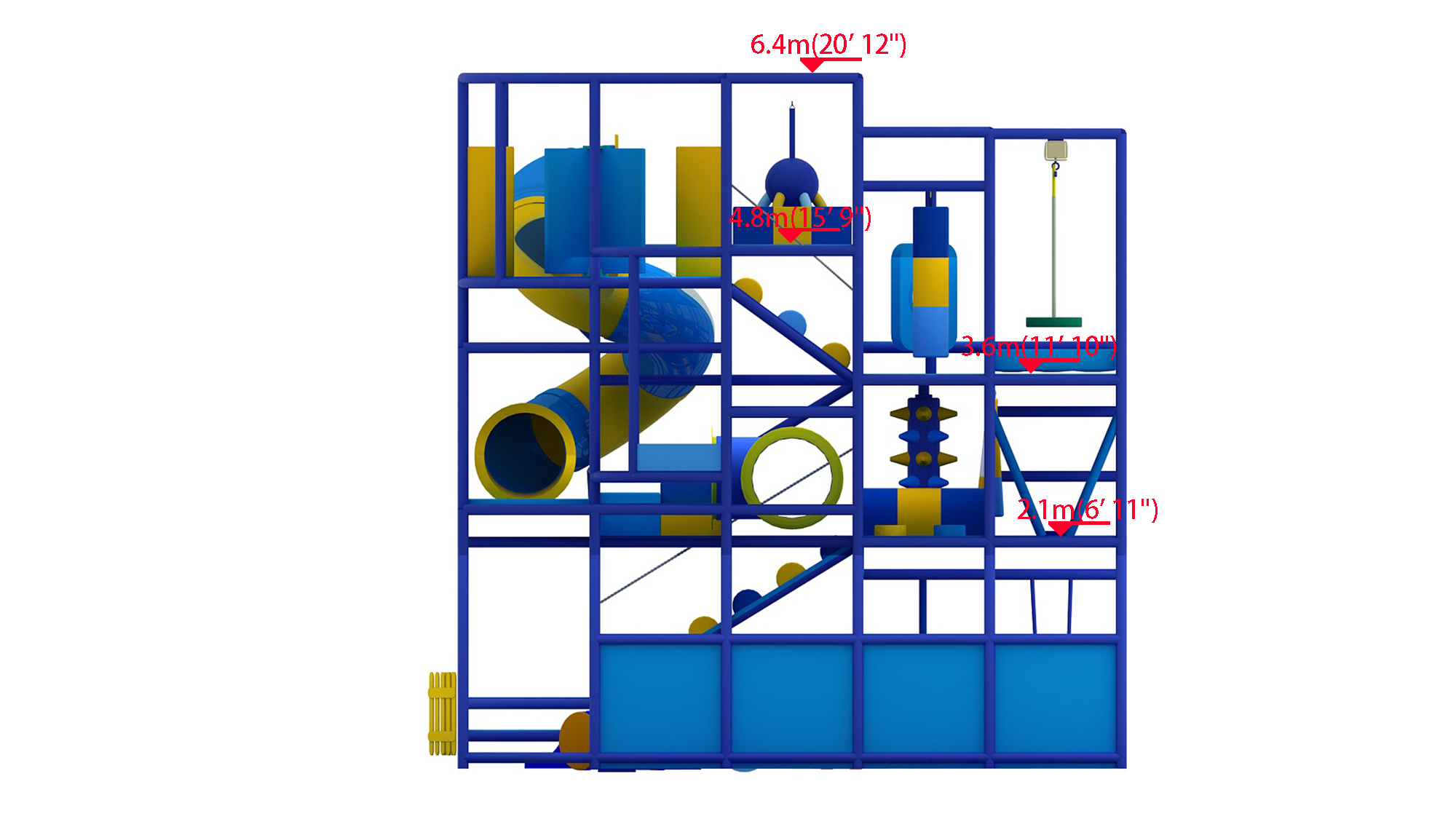 4 Level Blue Nova Tower Playground - Image 2