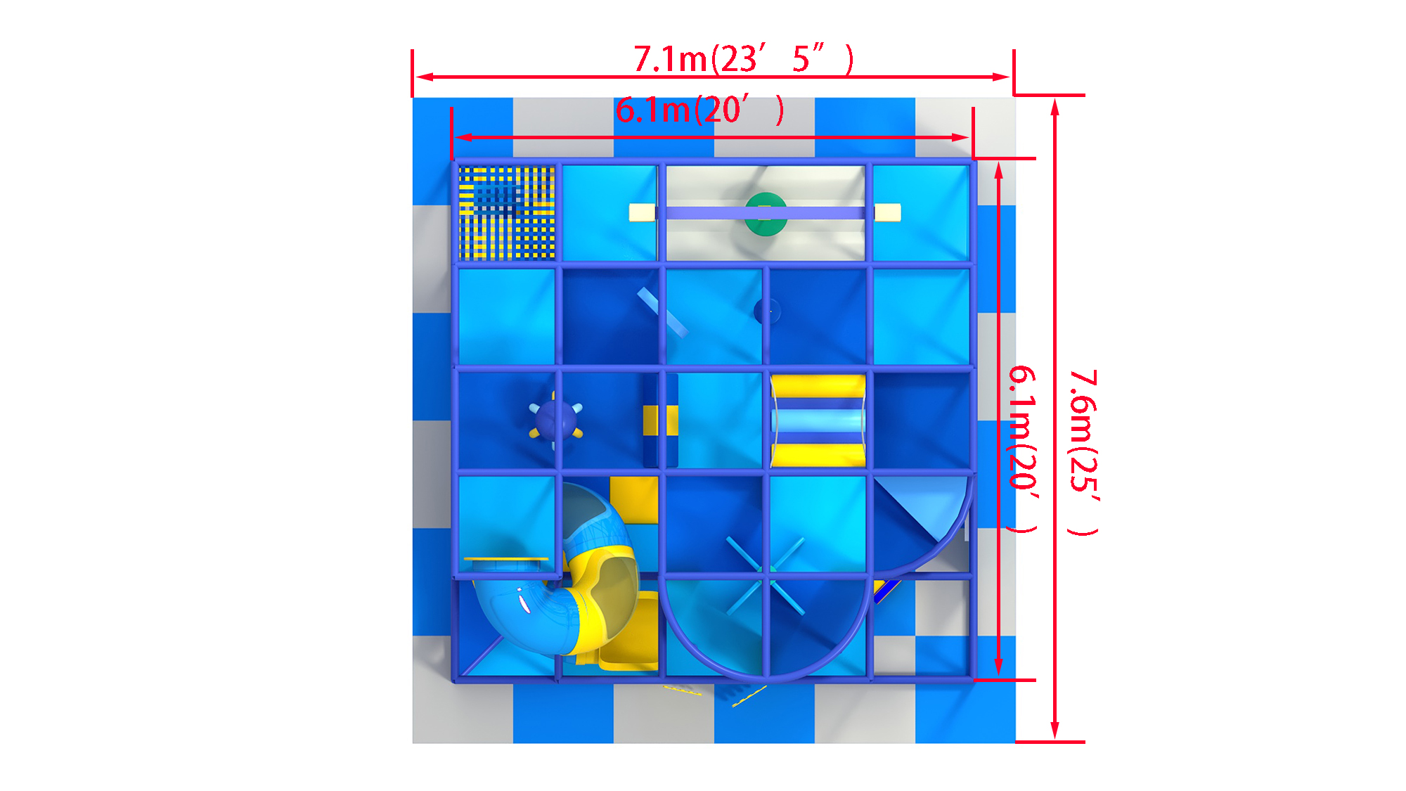 4 Level Blue Nova Tower Playground - Image 3