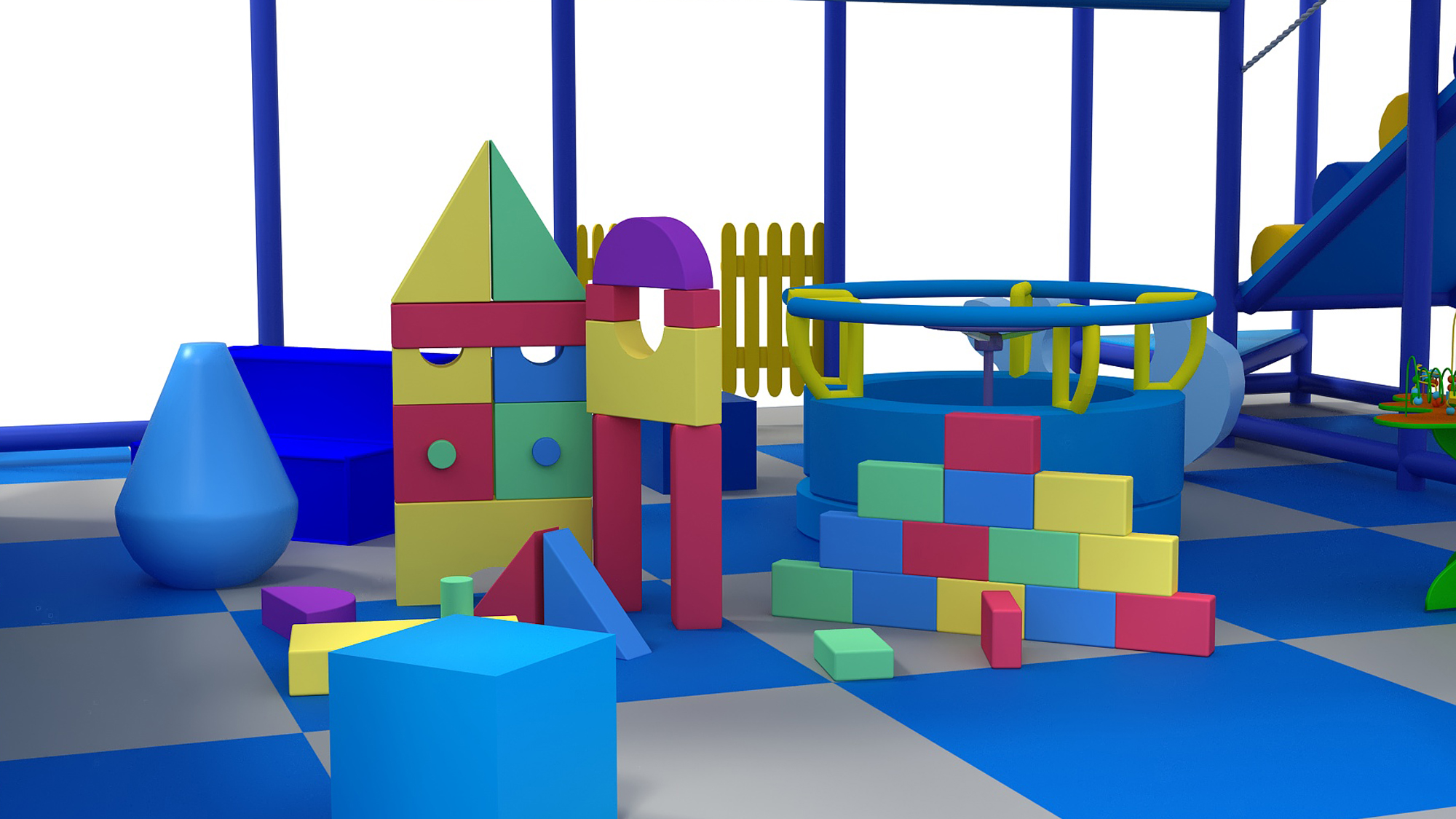 4 Level Blue Nova Tower Playground - Image 4