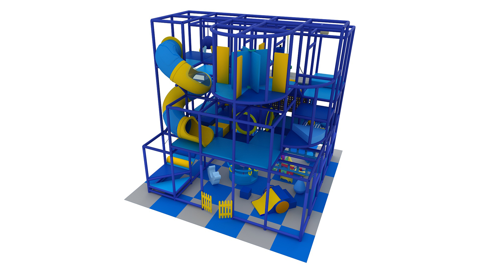 4 Level Blue Nova Tower Playground - Image 6