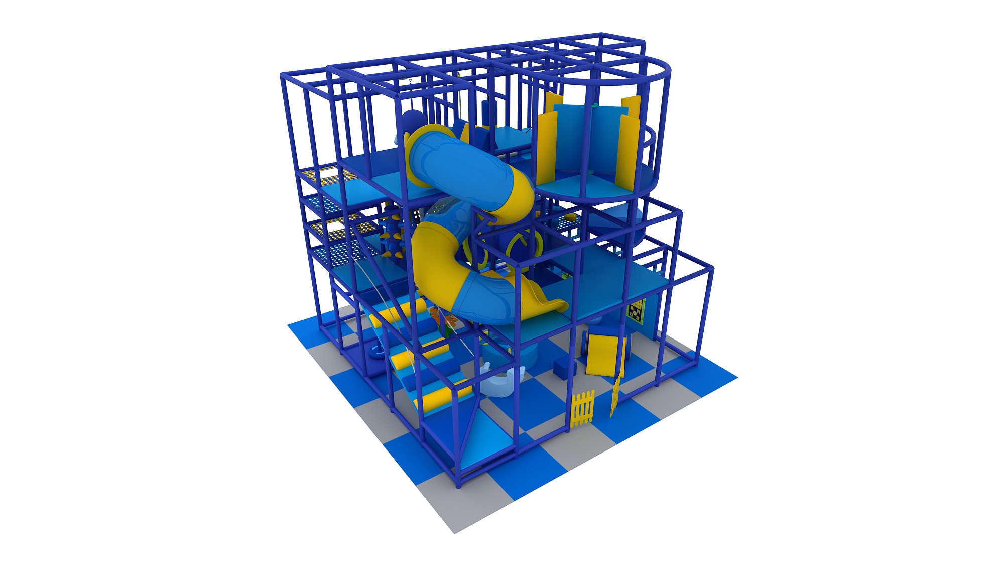 4 Level Blue Nova Tower Playground - Image 7