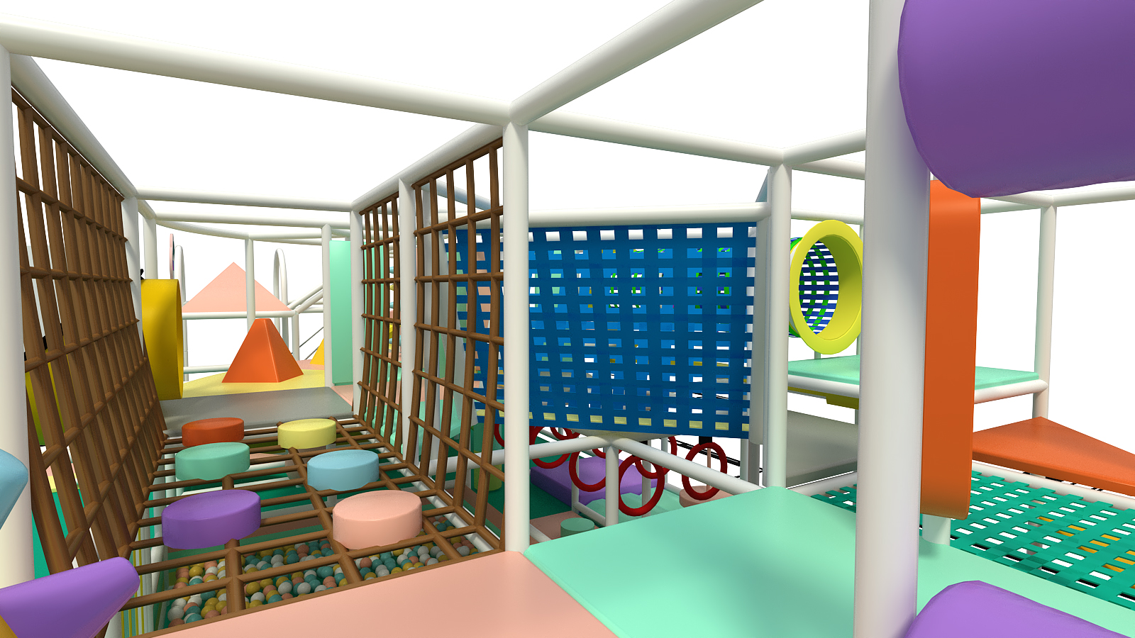 2 Level Candy Cloud Village Playground - Image 7