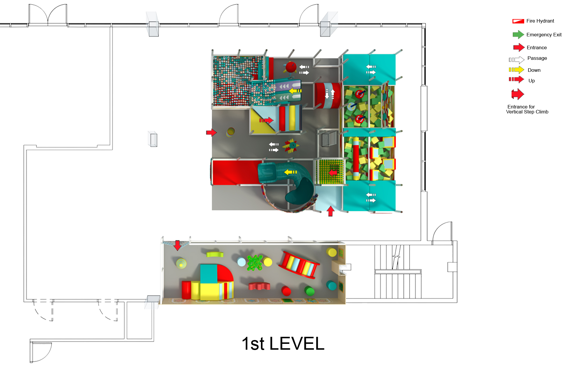 2 Level Rainbow Rise Playground - Image 9