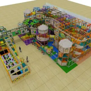 3 Level Castle Themed Indoor Playground