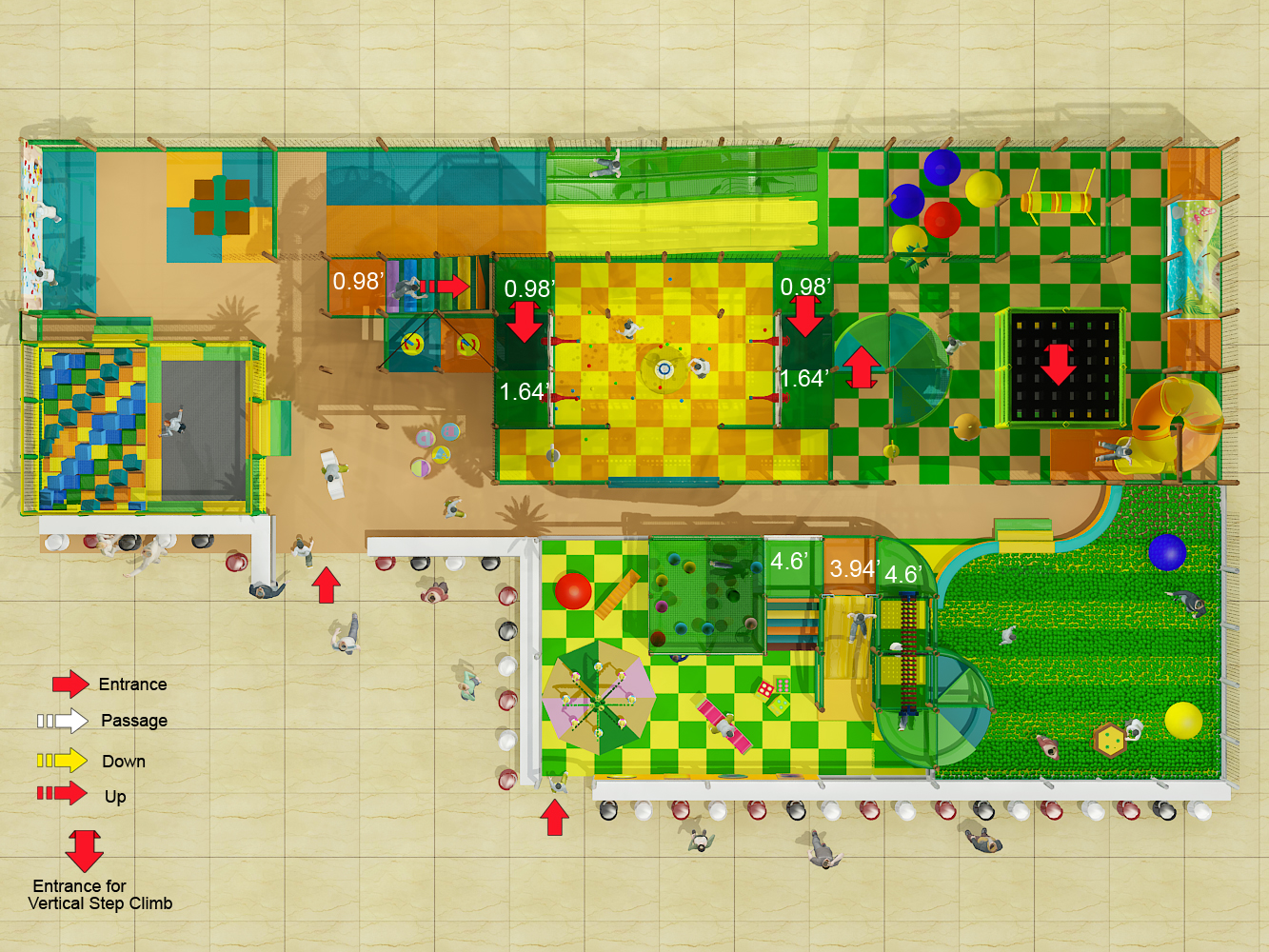 4 Level Jungle Themed Indoor Playground - Image 7