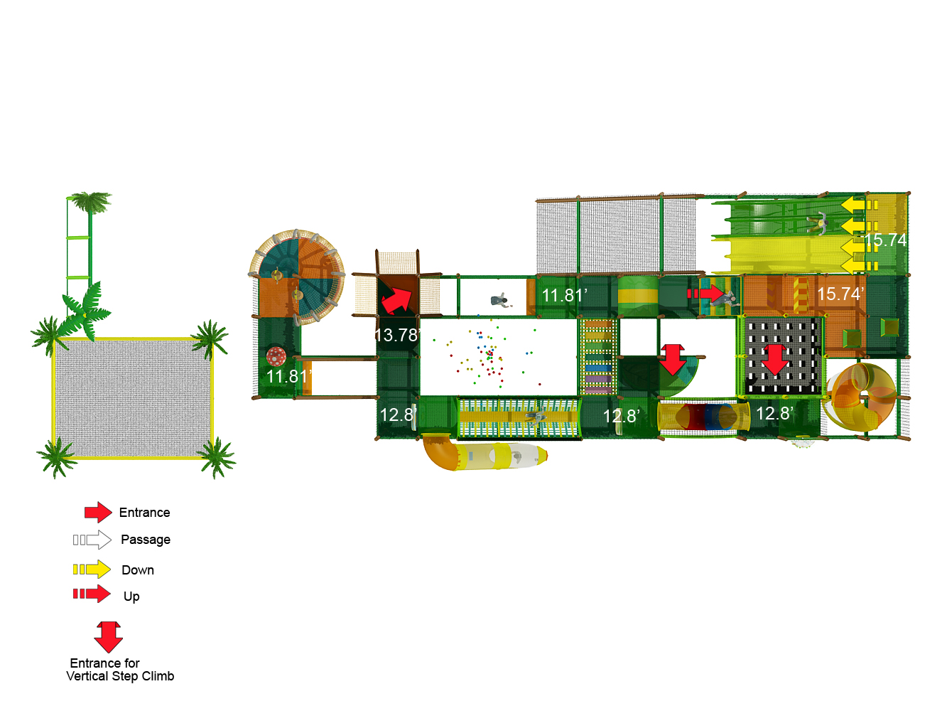 4 Level Jungle Themed Indoor Playground - Image 5