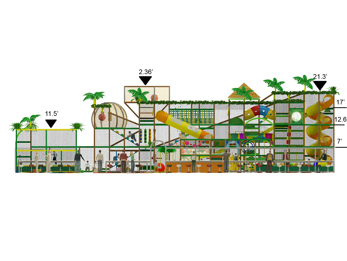 4 Level Jungle Themed Indoor Playground - Image 2