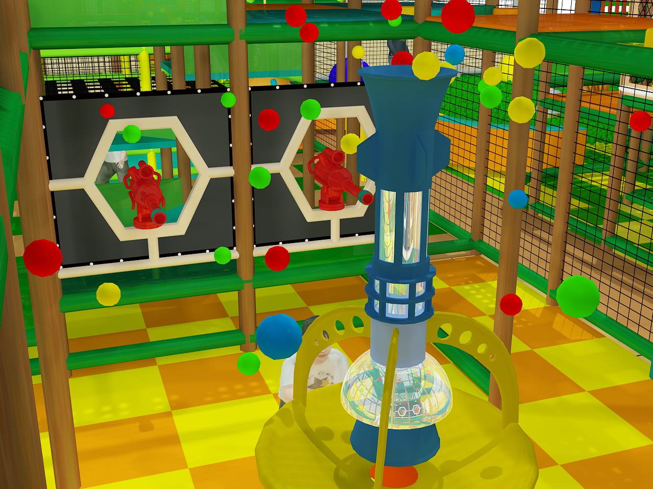 4 Level Jungle Themed Indoor Playground - Image 12