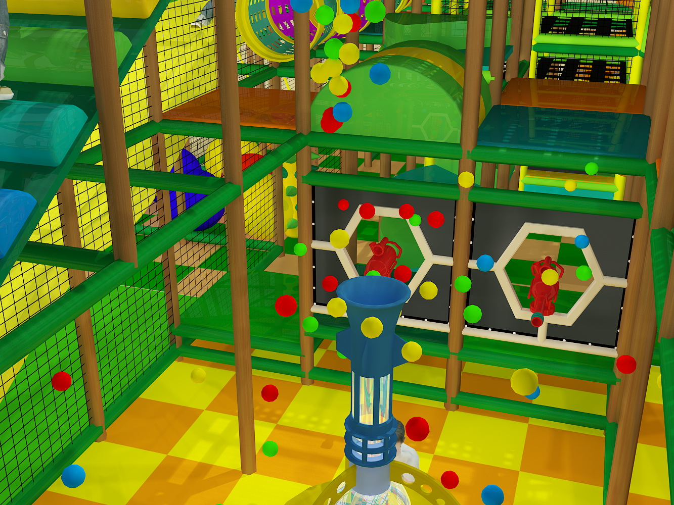 4 Level Jungle Themed Indoor Playground - Image 8