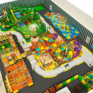 Massive Custom Indoor Playground City with Area's for Every Age