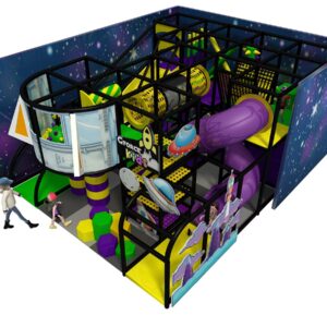 Space Themed Small Indoor Playground Equipment