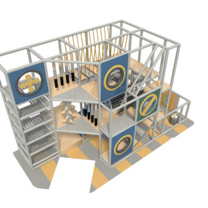 3 Level Compact Custom Color Indoor Play Structure