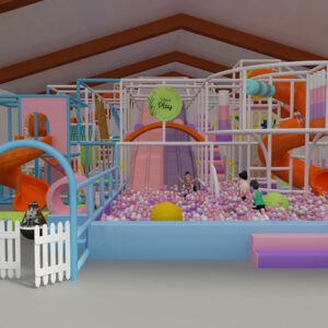 Custom Branded 3 Level Large Indoor Playground