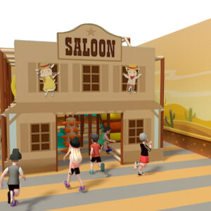 Wild West themed 3 Level Playscape