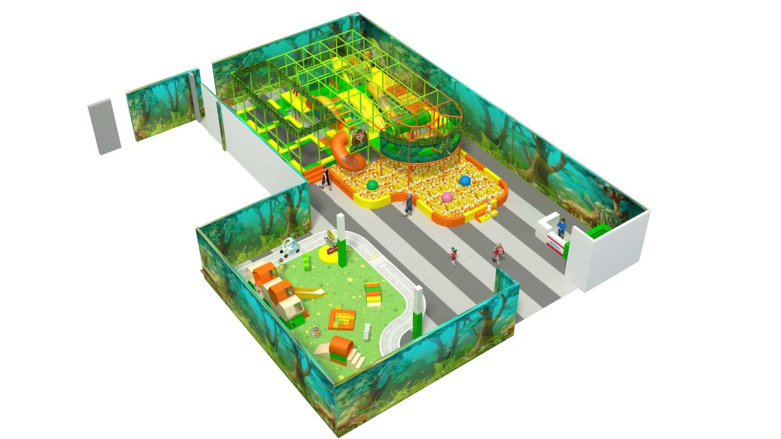 2 Level Forest Themed Playscape - Image 3