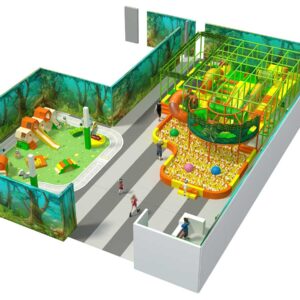 2 Level Forest Themed Playscape