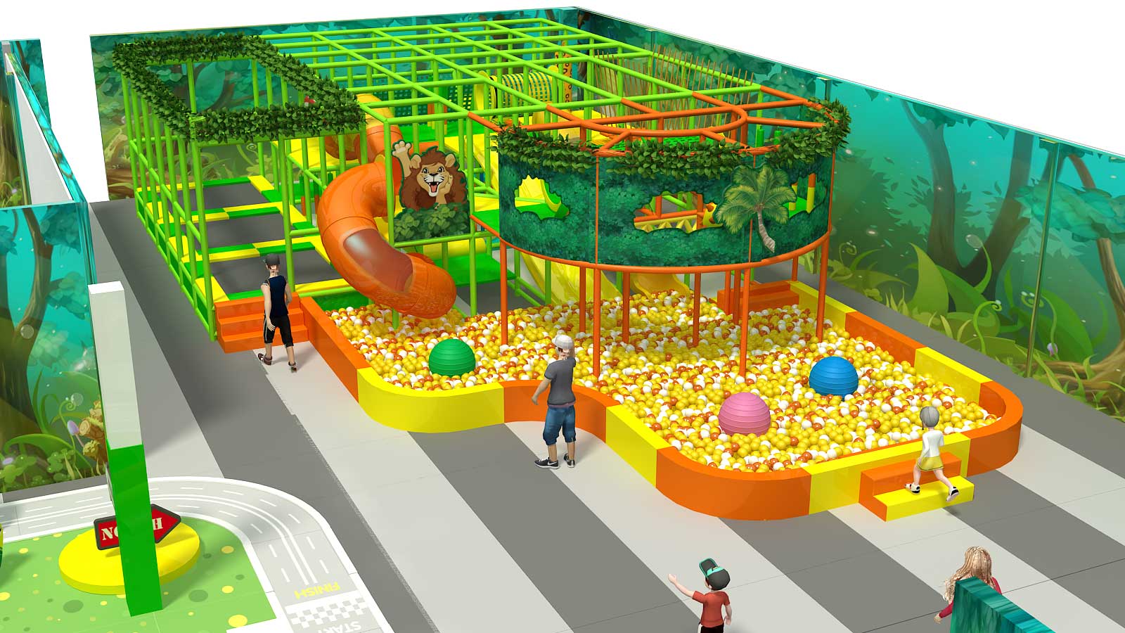 2 Level Forest Themed Playscape - Image 10