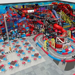 Enormous 4 Level Race Themed Playscape