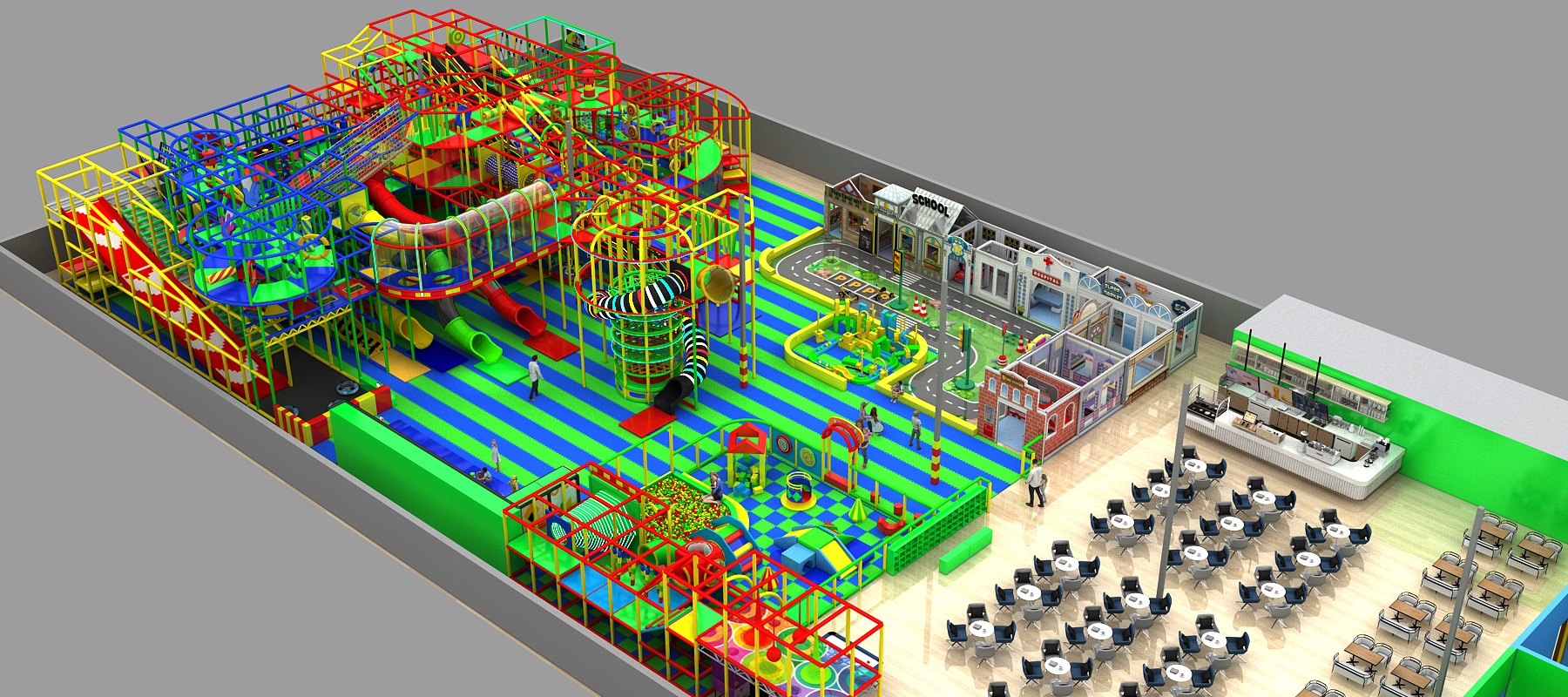 3-Level Vibrant Adventure Playground - Image 2