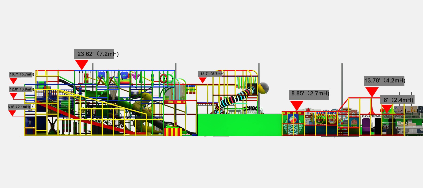 3-Level Vibrant Adventure Playground - Image 26
