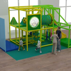 2-Level Lime Leap Adventure Playground