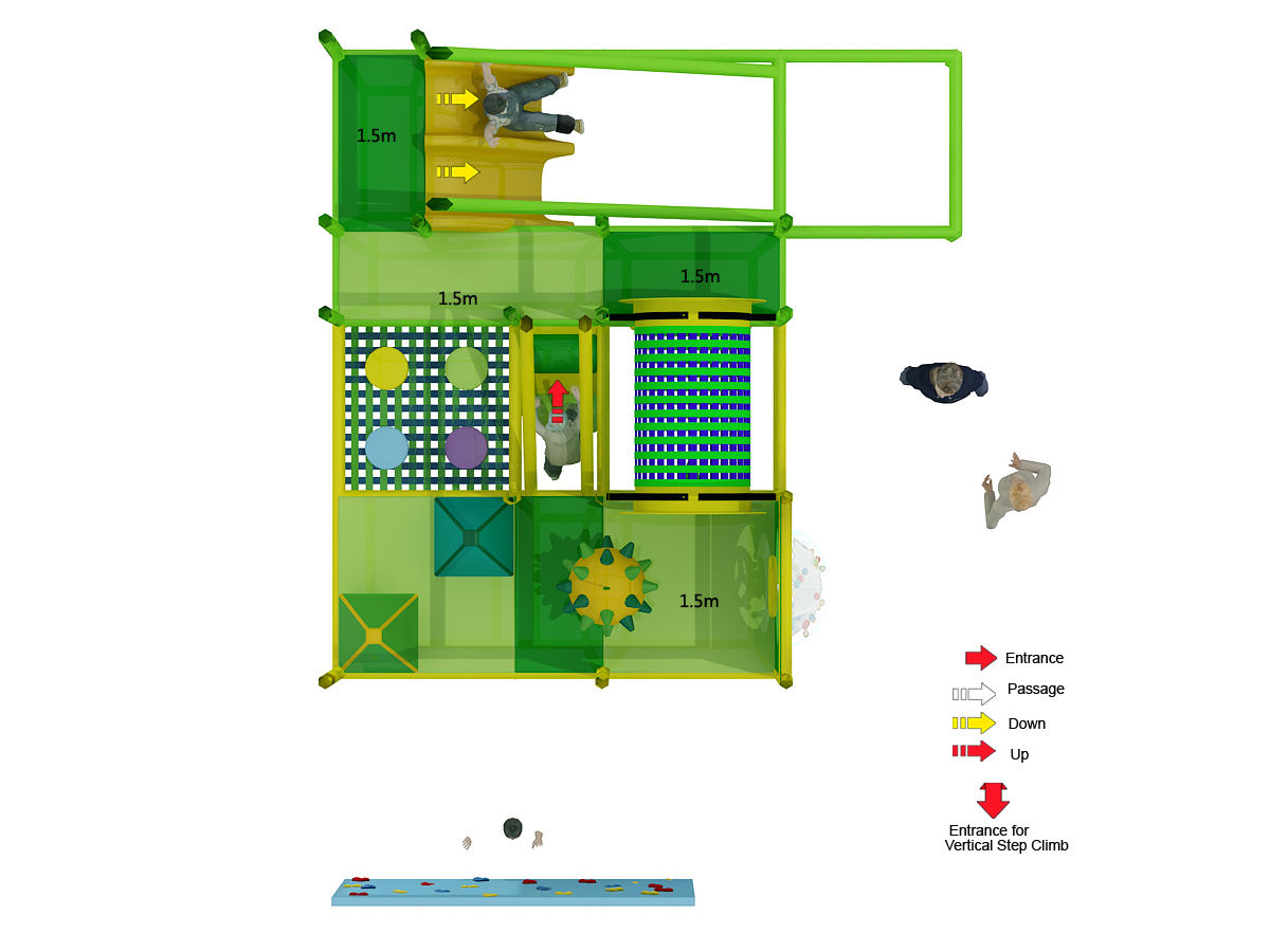 2-Level Lime Leap Adventure Playground - Image 8