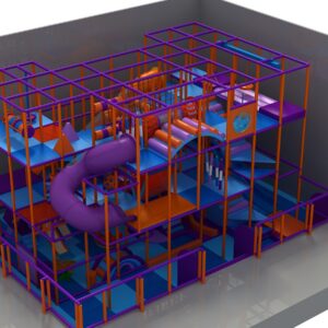 Multi-Level Commercial Play Structure