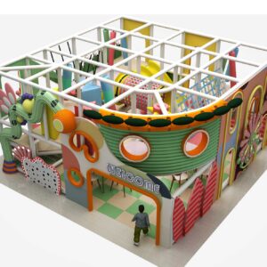 Bright Whimsical Indoor Play Structure