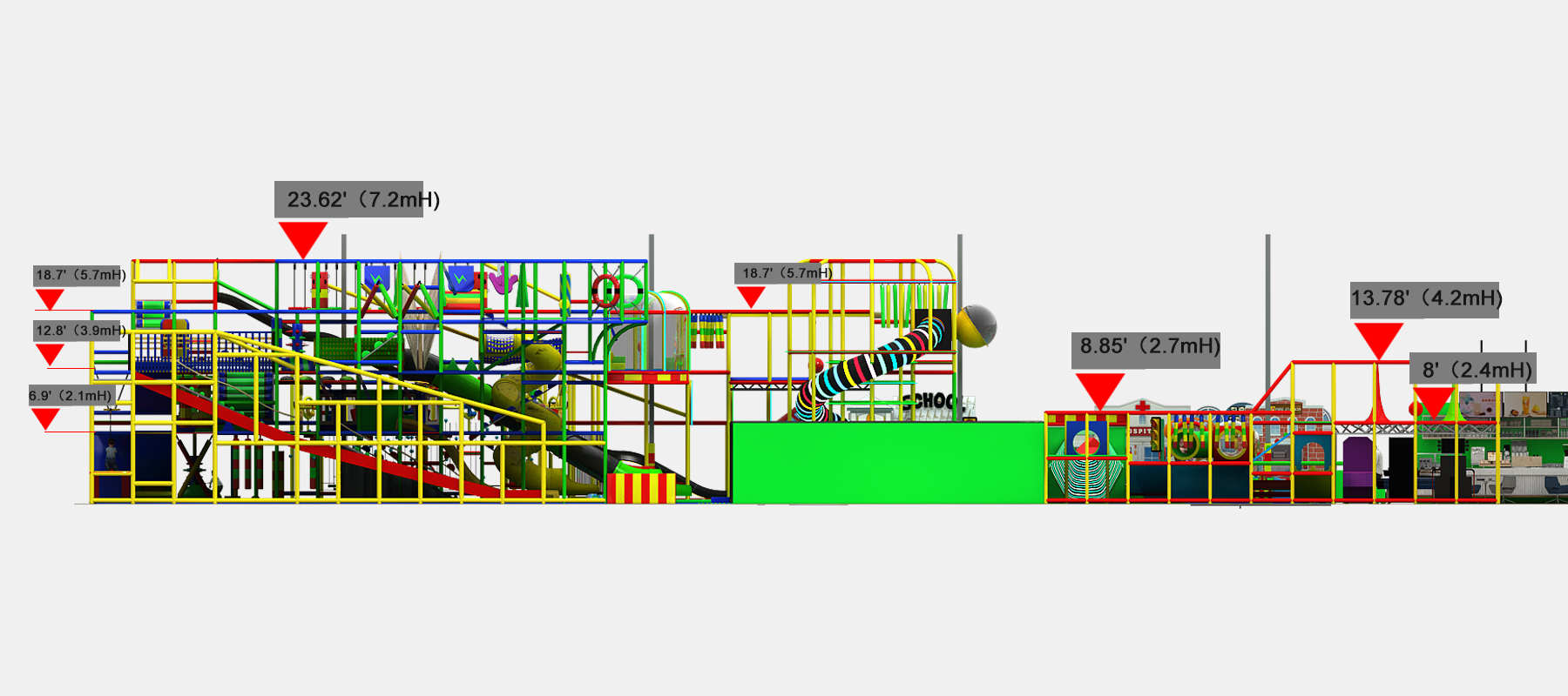 3-Level Vibrant Adventure Playground - Image 28