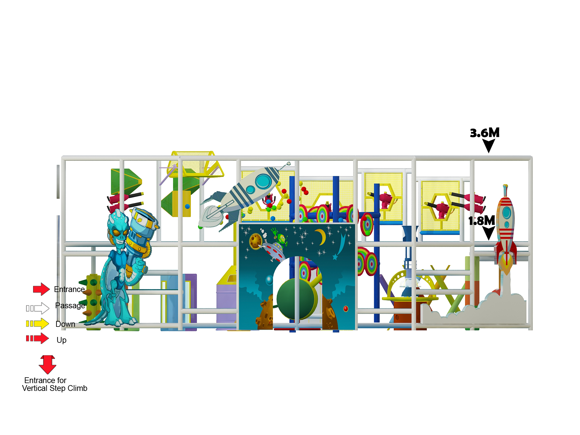 2-Level Galaxy Blaster Adventure Playground - Image 6
